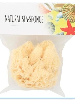 Natural Sea Sponge - Cream Bath Sponge for Kids Skin & Hair